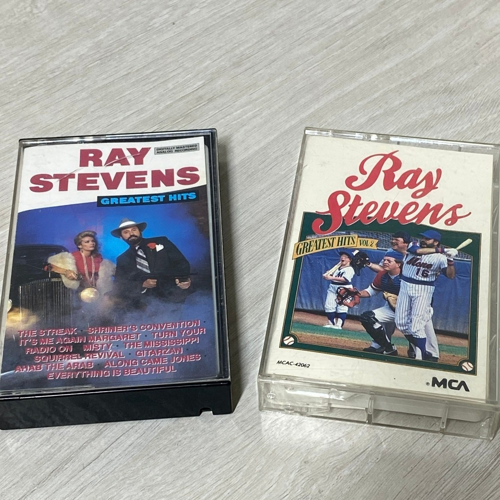 Ray Stevens Greatest Hits Vol 1 2 Cassette Tape Lot MCA Records Country Comedy